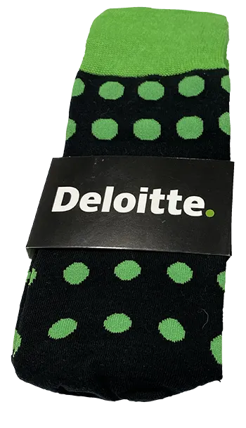 Custom Deloitte sock