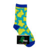 Kids Yellow & Blue Cow sock from Rex by SOCKBOX
